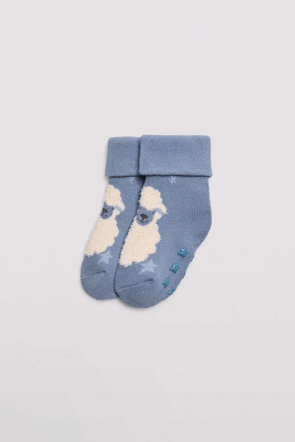 Pacote de 4 meias térmicas antiderrapantes para bebê estampadas com bons sonhos - Image 4