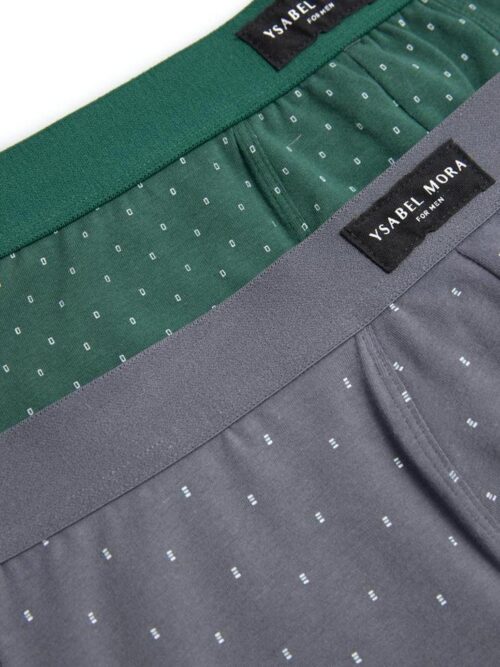 Pacote de 2 boxers estampados minimalistas