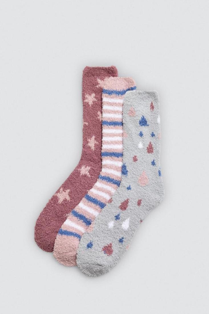 Meias de flanela femininas