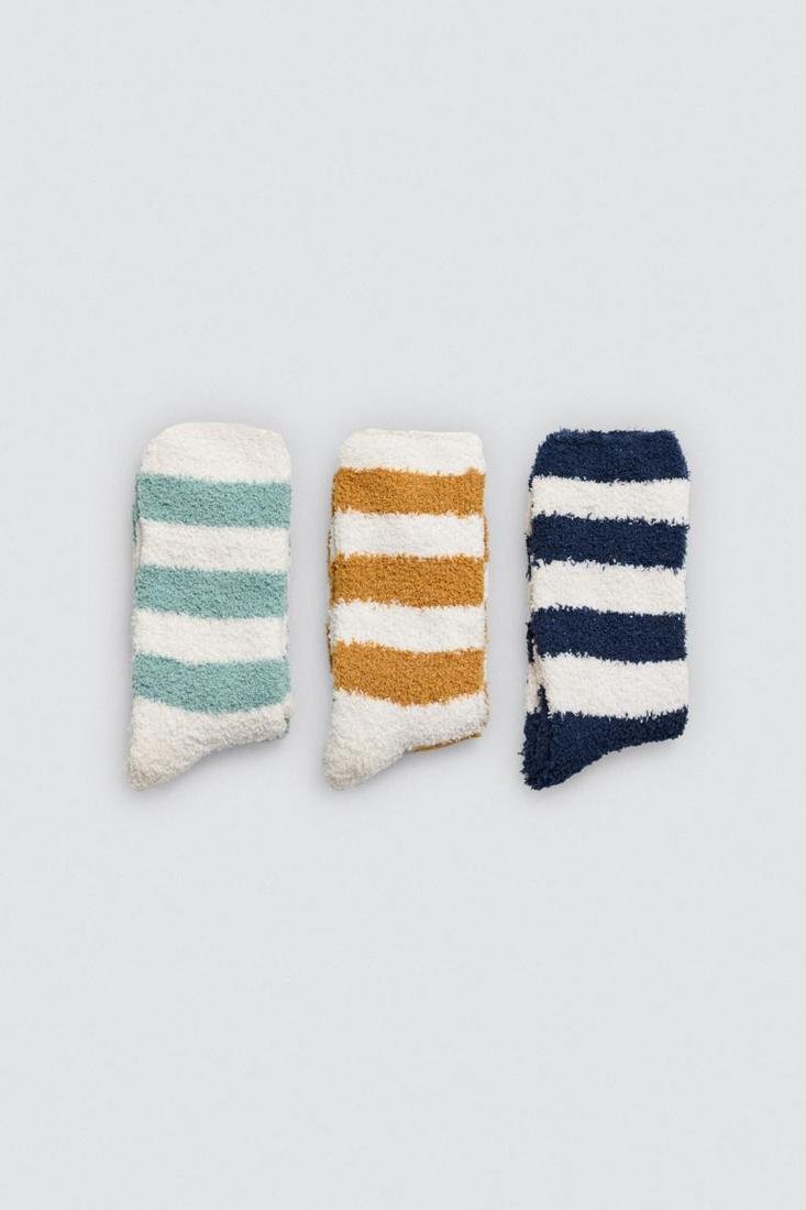 Meias de flanela listradas - Image 2