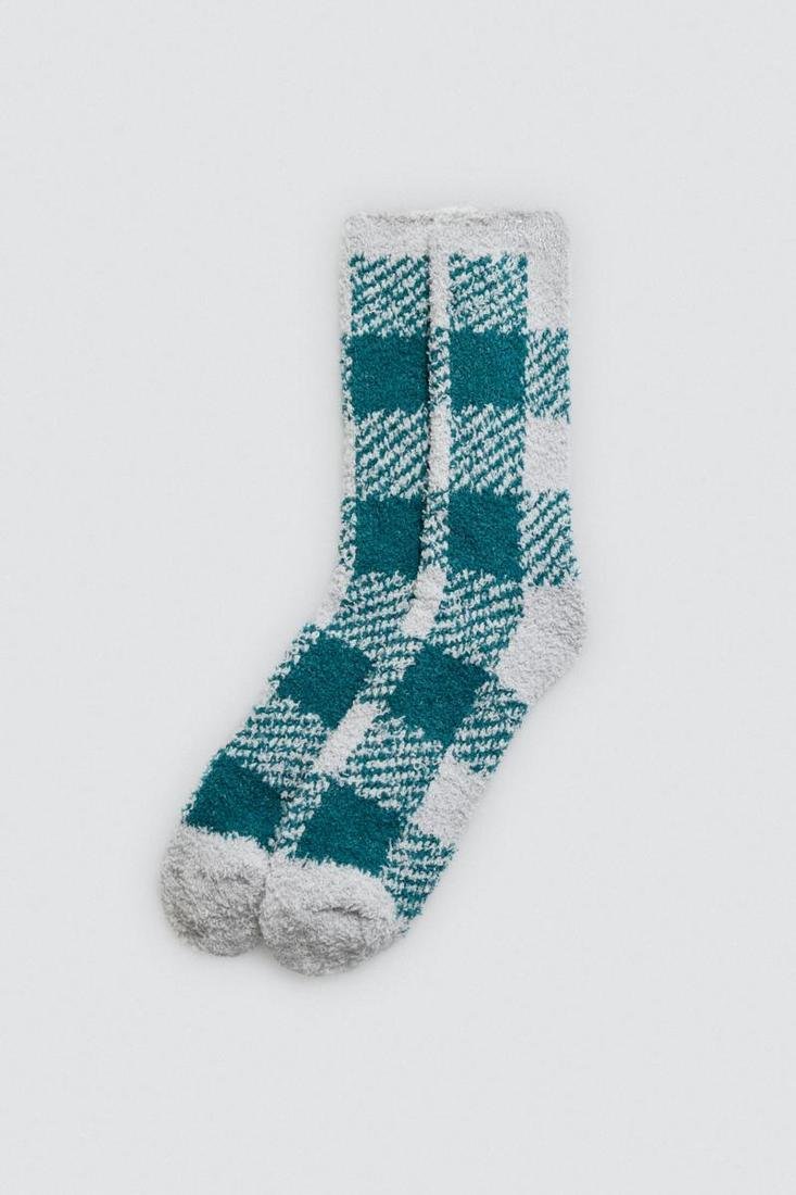 Meias de flanela estampadas com padrões - Image 2