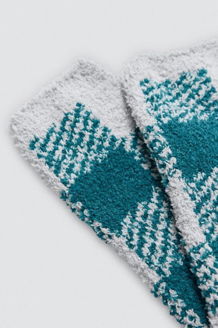 Meias de flanela estampadas com padrões - Image 3