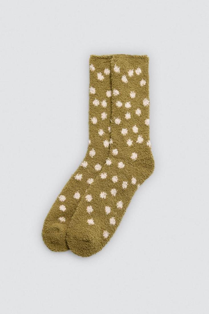 Meias de flanela estampadas com padrões - Image 4