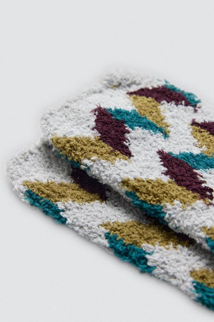 Meias de flanela estampadas com padrões - Image 7