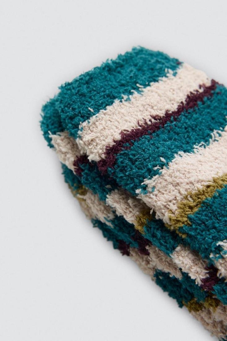 Meias de flanela estampadas com padrões - Image 9