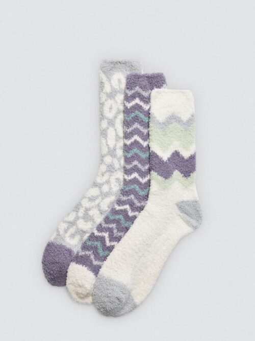 Meias de flanela antiderrapantes