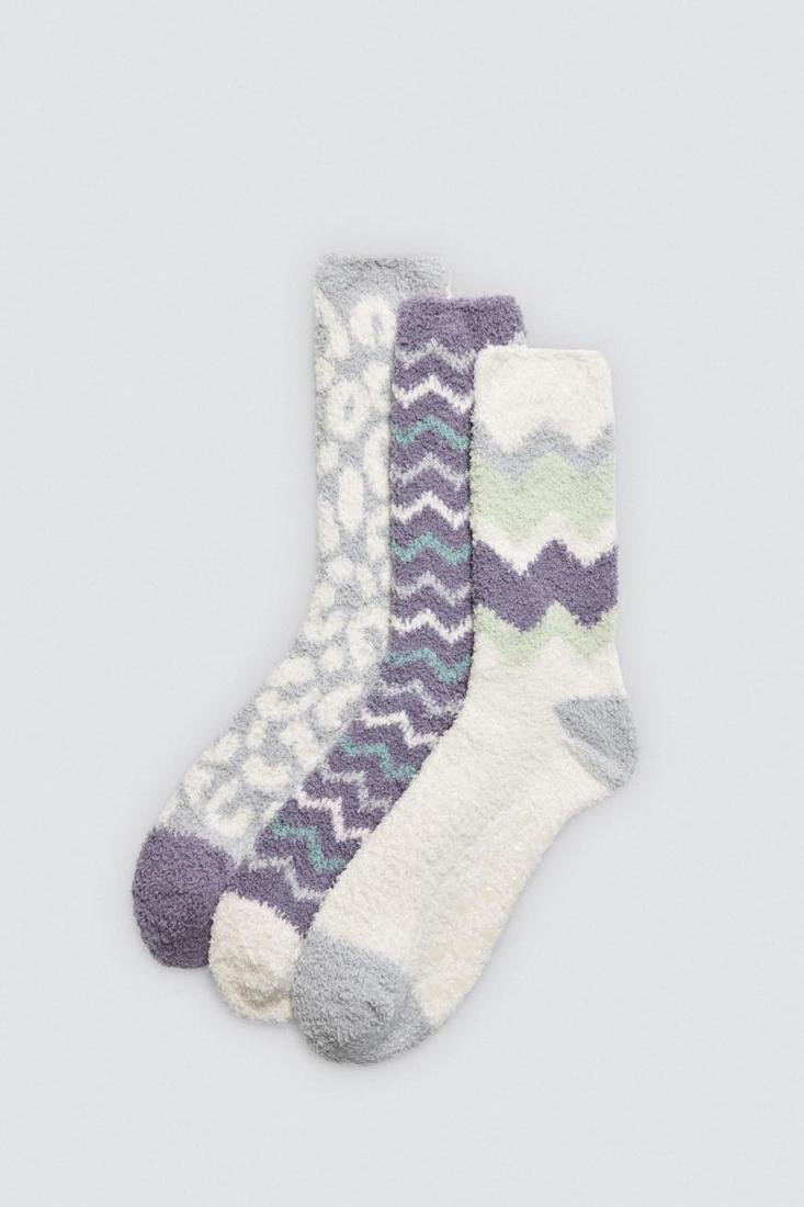 Meias de flanela antiderrapantes