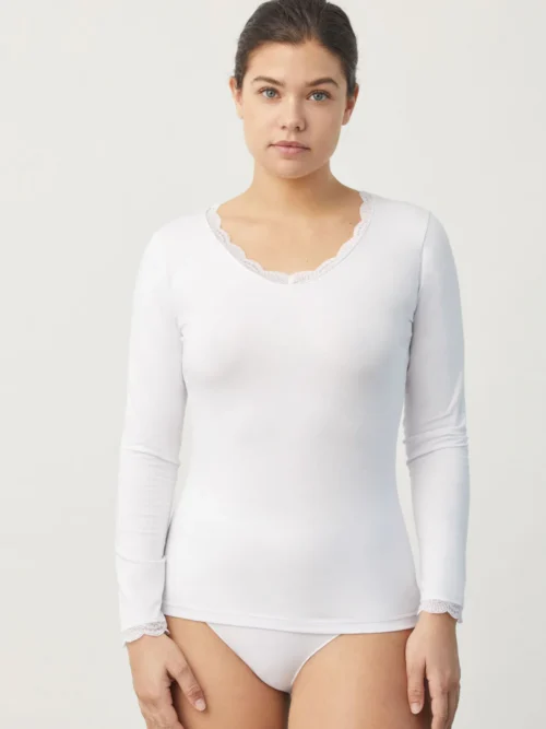 Camisolas lingerie manga longa
