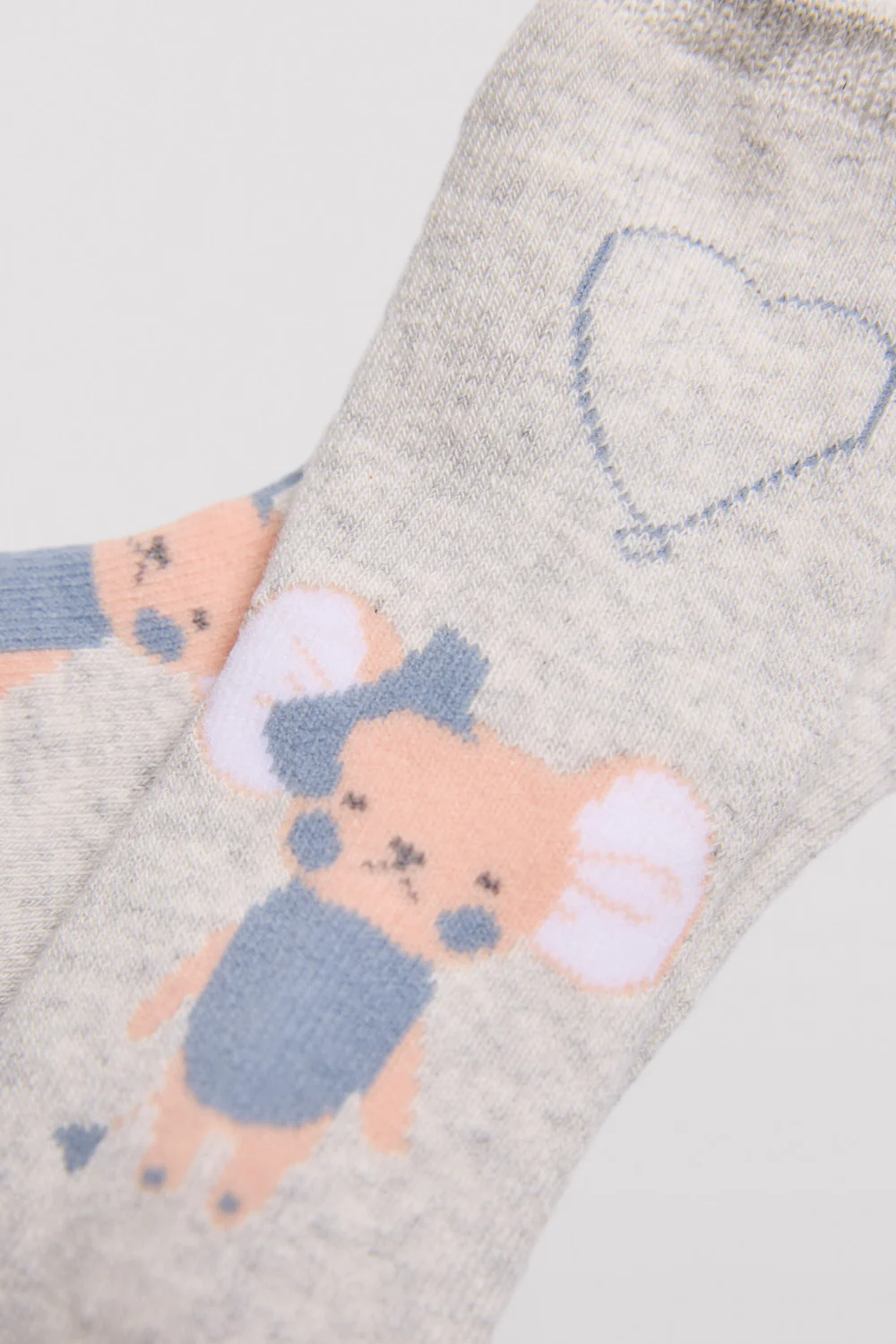 Pack de 2 meias térmicas para bebé com estampas de rato - Image 2