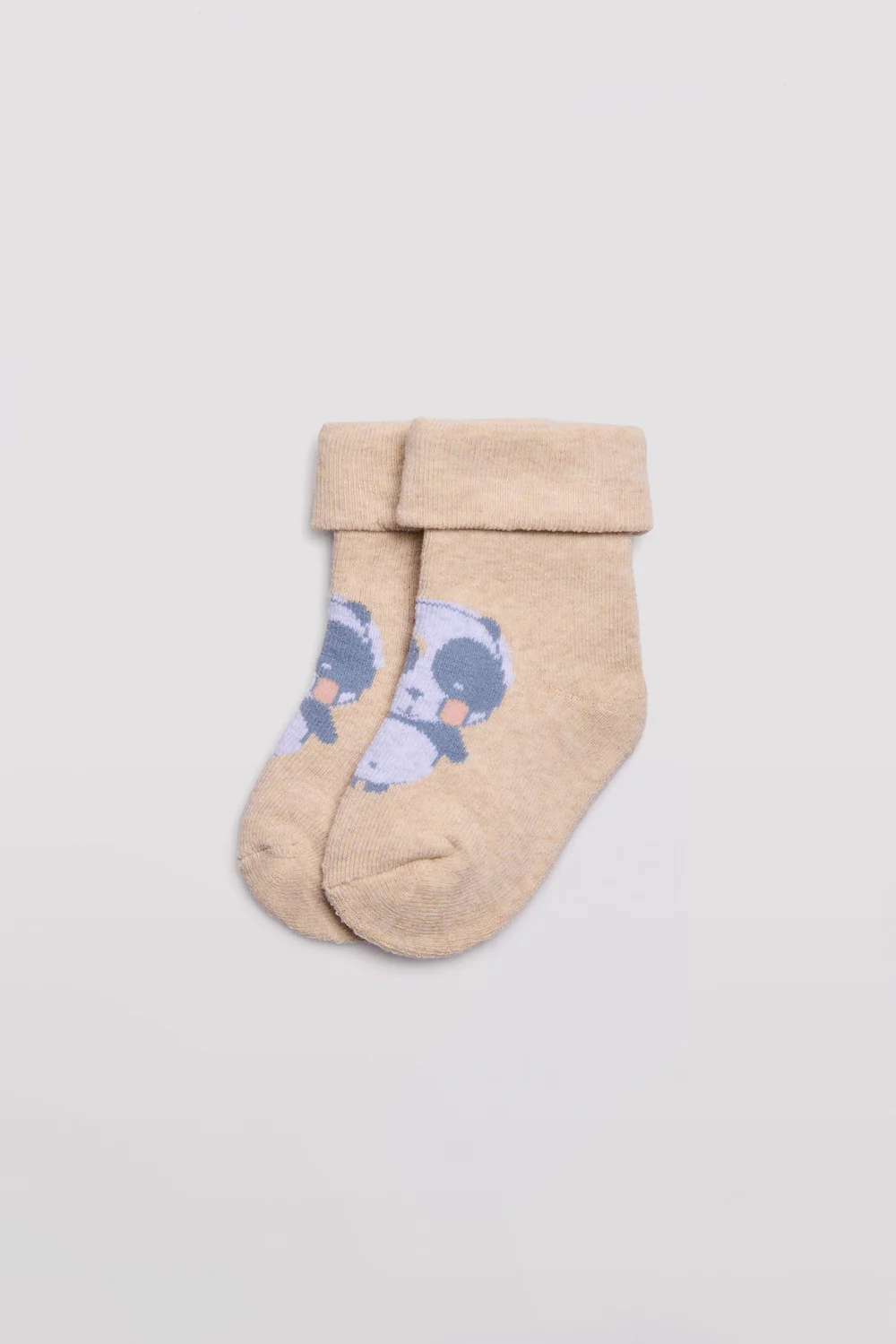 Pack de 2 meias térmicas para bebé com estampas de panda - Image 2