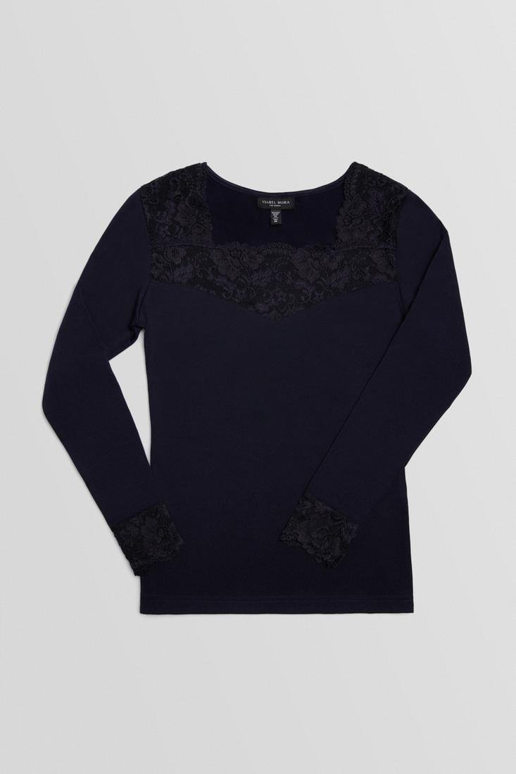 Camisola térmica de renda manga longa - Image 12