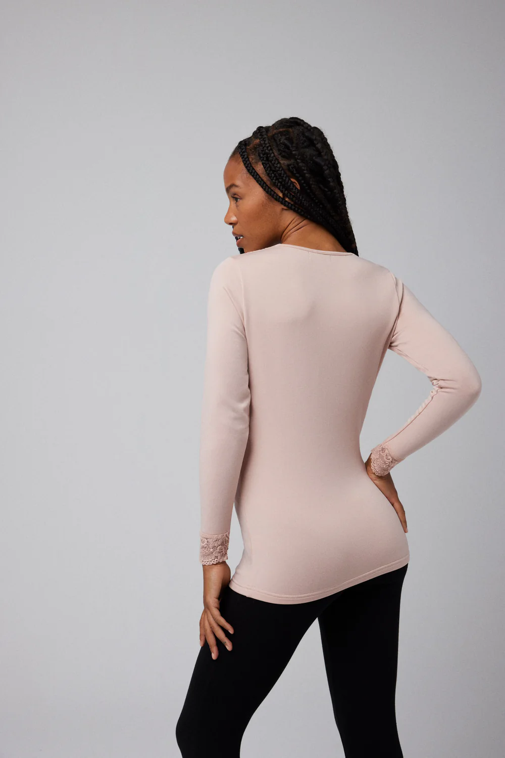 Camisola térmica de renda manga longa - Image 5