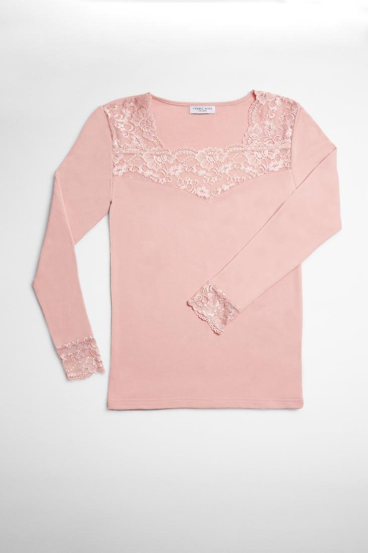 Camisola térmica de renda manga longa - Image 8