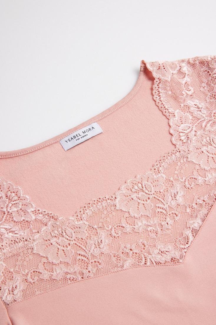 Camisola térmica de renda manga longa - Image 9