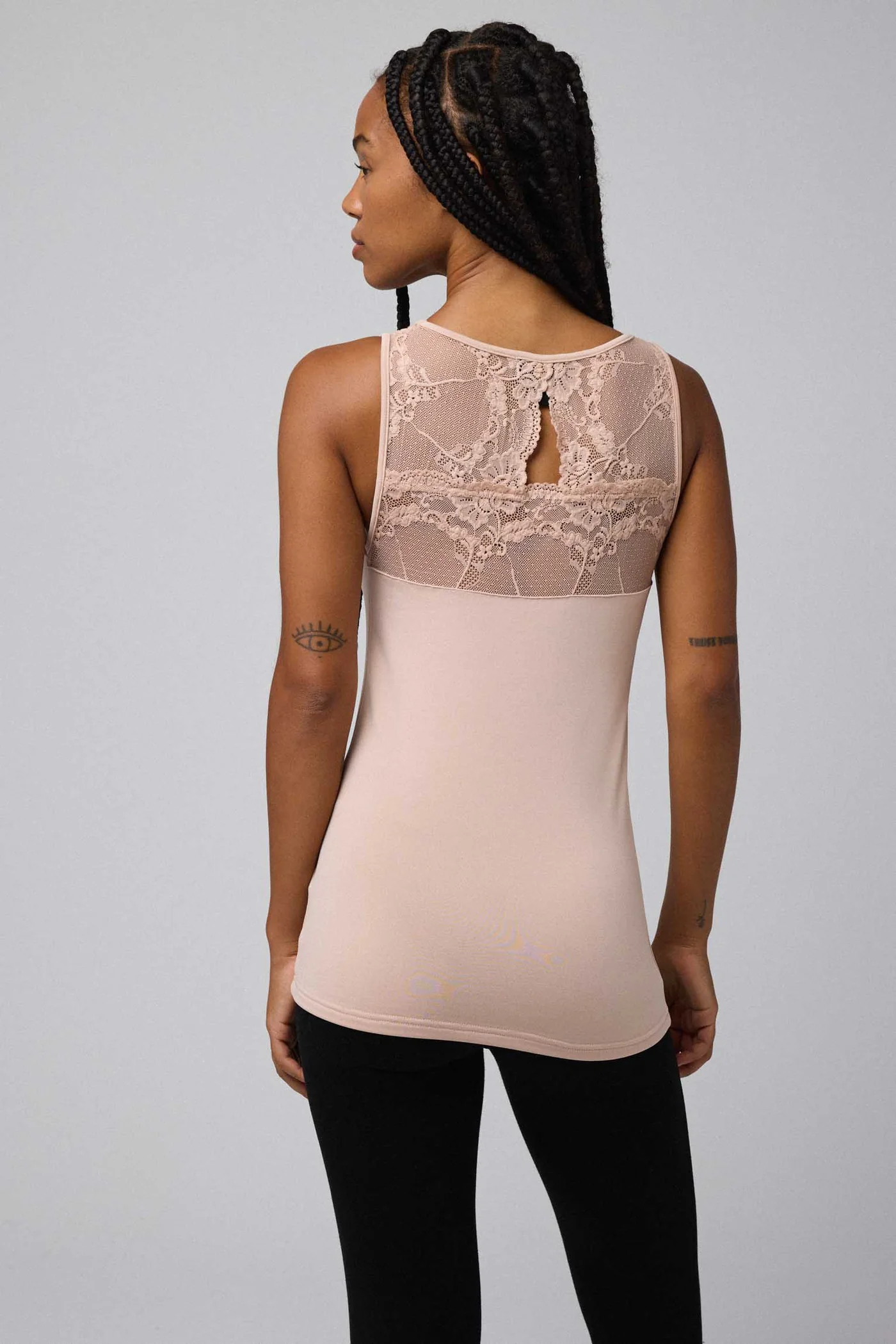 Camisola térmica de renda sem mangas - Image 6