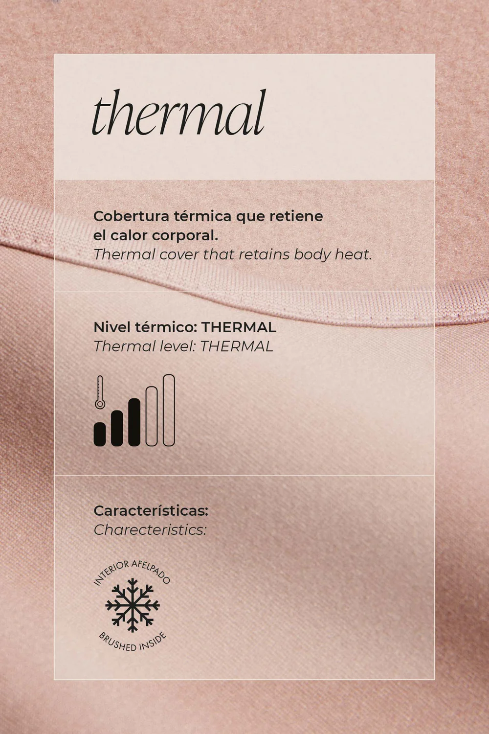 Leggings interiores térmicos infantis pretos - Image 8