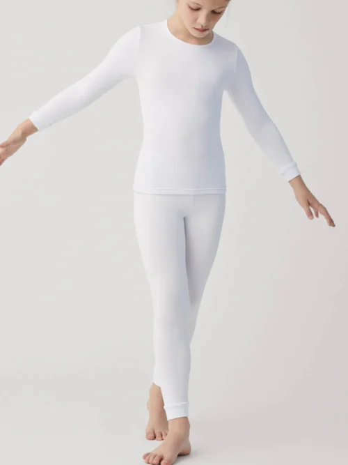 Leggings interiores térmicos infantis pretos