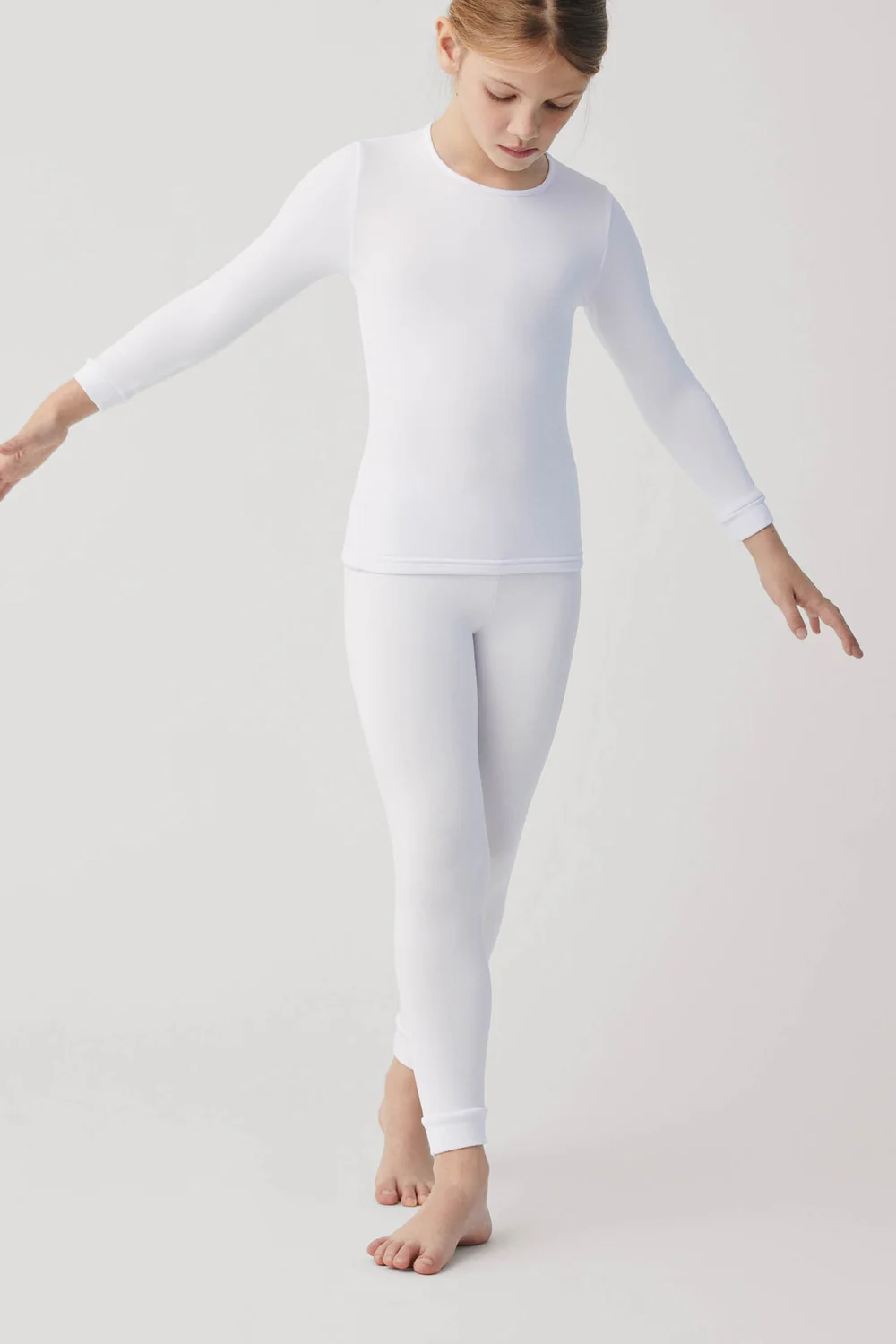 Leggings interiores térmicos infantis pretos